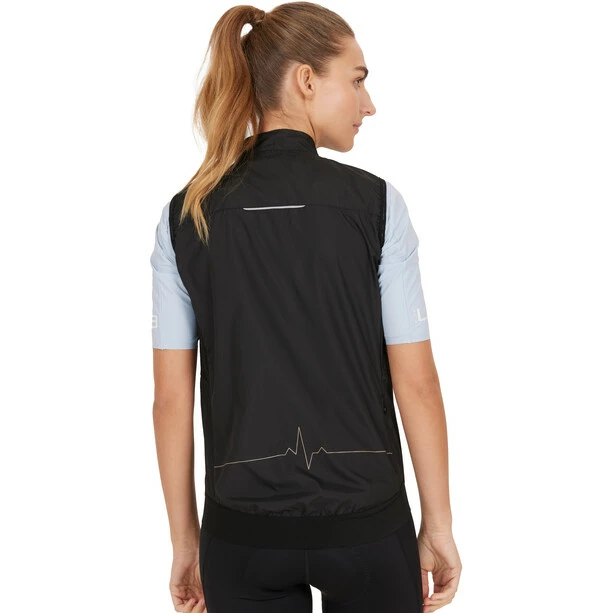 Endurance Bike Elite X1 Leichte Windweste Damen Schwarz – Bild 4