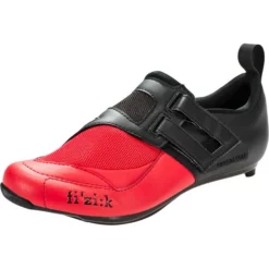 Fizik Transiro Powerstrap R4 Triathlonschuhe Schwarz/rot