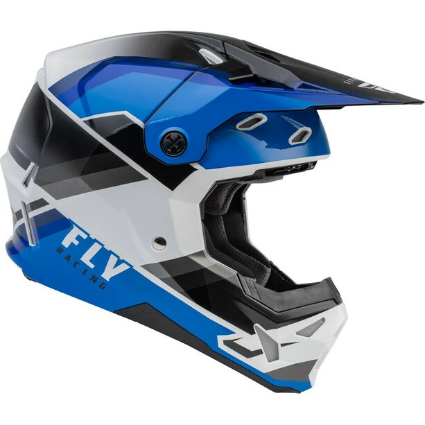 Fly Racing Formula CP Rush Helm Blau/weiß – Bild 2