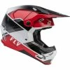 Fly Racing Formula CP Rush Helm Rot/weiß