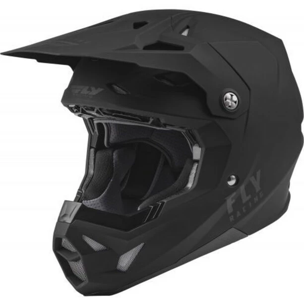 Fly Racing Formula CP Solid Helm Schwarz