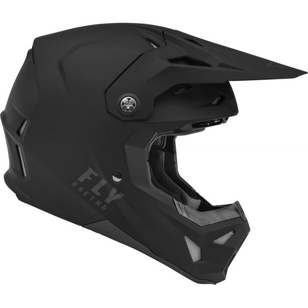 Fly Racing Formula CP Solid Helm Schwarz – Bild 2