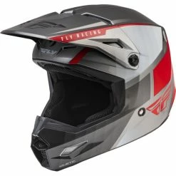 Fly Racing Kinetic Drift Helm Grau/rot