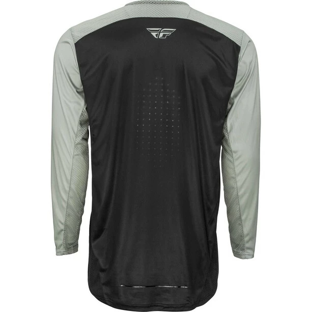 Fly Racing Lite Langarm Trikot Herren Grau/schwarz – Bild 2