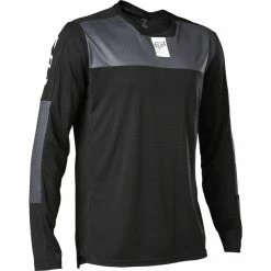 Fox Defend Foxhead Langarm Trikot Herren Schwarz