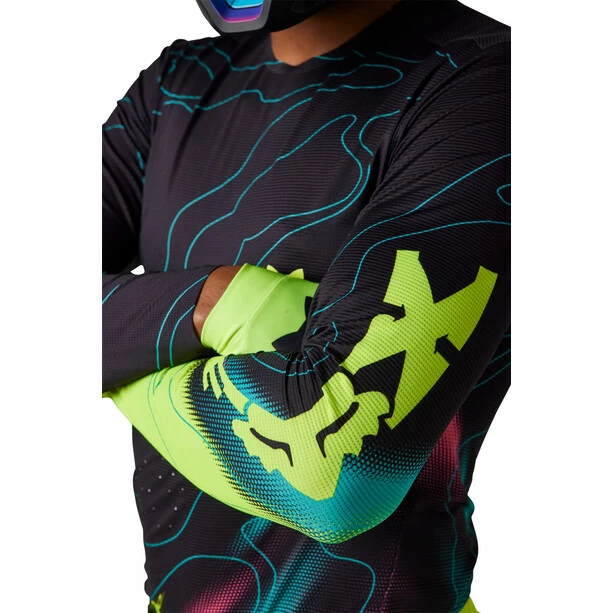 Fox Flexair Lunar Langarm Trikot Herren Schwarz – Bild 5