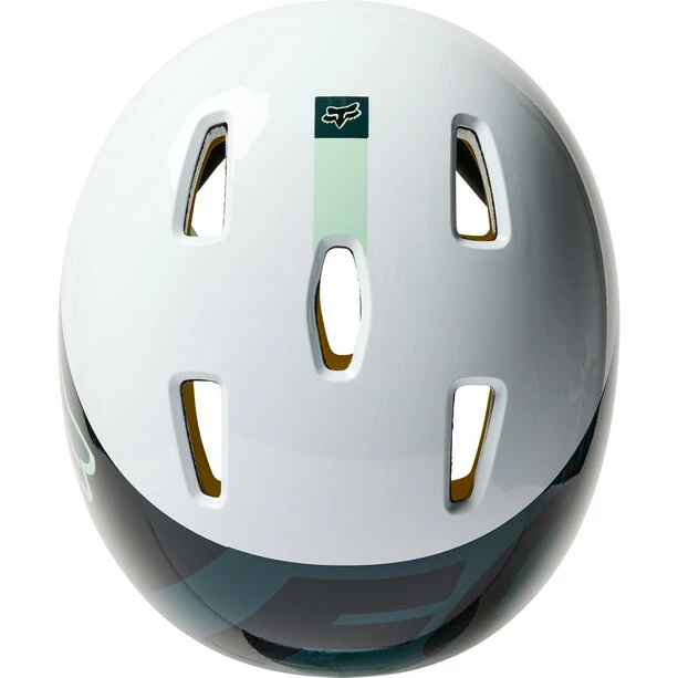 Fox Flight Helm Herren Weiß/bunt – Bild 4