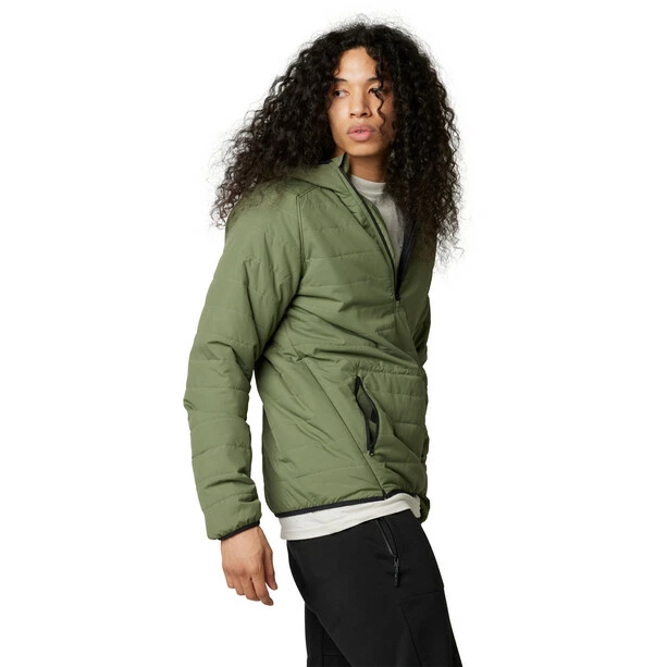 Fox Howell Puffy Kapuzenanorak Herren Oliv – Bild 2