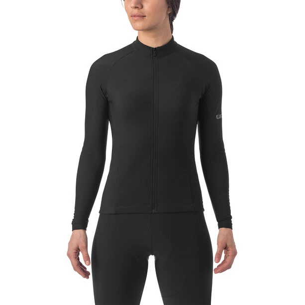 Giro Chrono Langarm Thermo Trikot Damen Schwarz – Bild 2