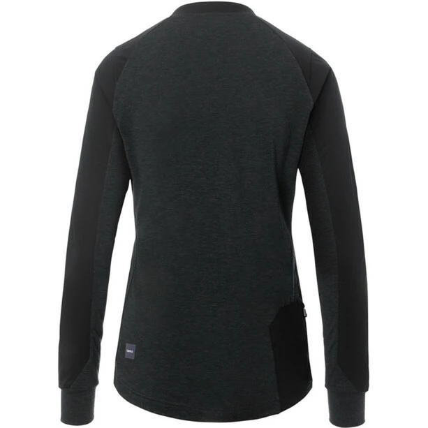 Giro Roust Winddichtes Langarm Trikot Damen Schwarz – Bild 2