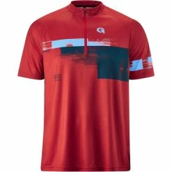 Gonso Avisio Kurzarm Fahrradshirt Mit 1/2 Reißverschluss Herren Rot