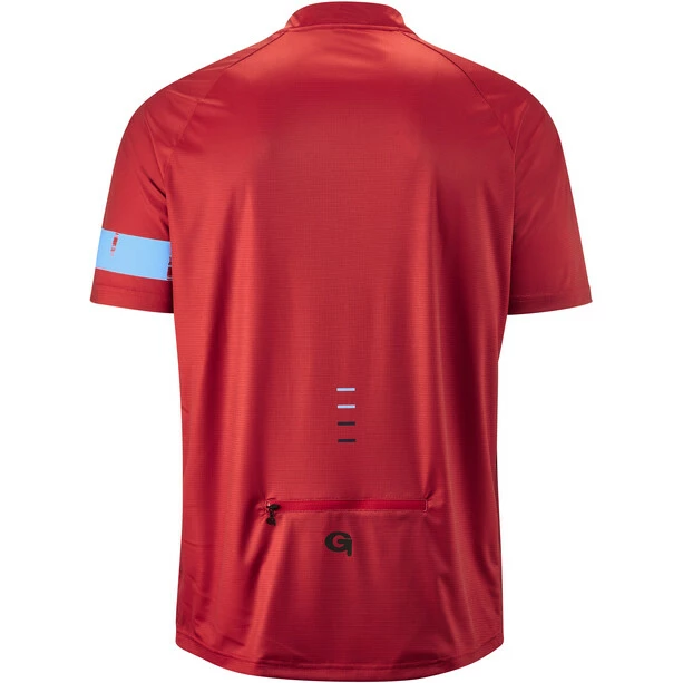 Gonso Avisio Kurzarm Fahrradshirt Mit 1/2 Reißverschluss Herren Rot – Bild 2