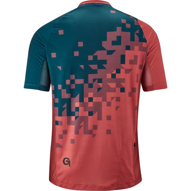 Gonso Garzolet Kurzarm Fahrradshirt Mit 1/2 Reißverschluss Herren Rot – Bild 2