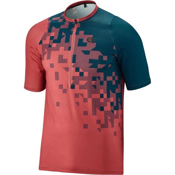 Gonso Garzolet Kurzarm Fahrradshirt Mit 1/2 Reißverschluss Herren Rot – Bild 3