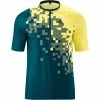 Gonso Garzolet Kurzarm Fahrradshirt Mit 1/2 Reißverschluss Herren Petrol