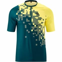Gonso Garzolet Kurzarm Fahrradshirt Mit 1/2 Reißverschluss Herren Petrol
