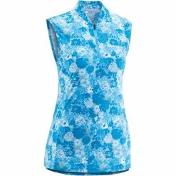 Gonso Ledava Halfzip Trikot Ärmellos Damen Türkis