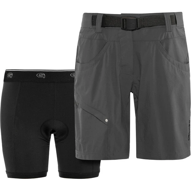 Gonso Mira Fahrradshorts Damen Grau