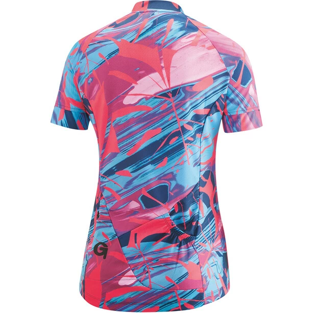 Gonso Raduha Kurzarm Halfzip Trikot Damen Pink/blau – Bild 2