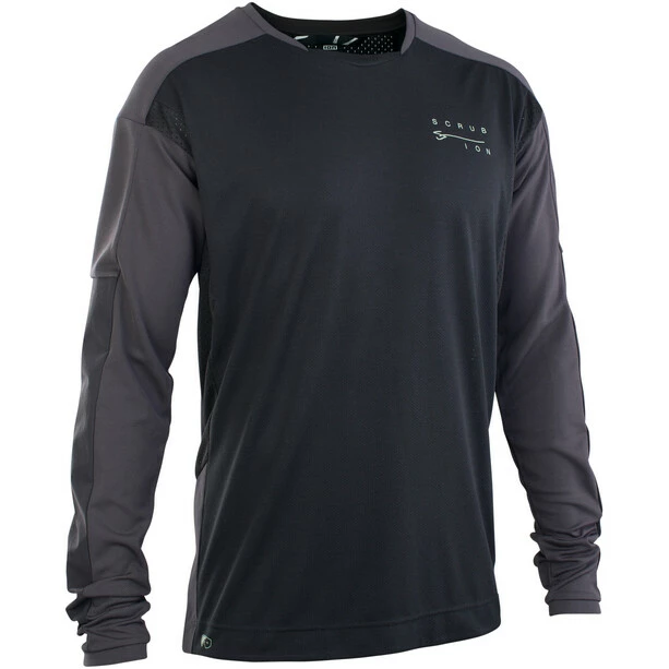ION Scrub AMP Langarm Trikot Herren Schwarz