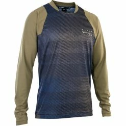 ION Scrub Langarm Trikot Herren Blau/braun
