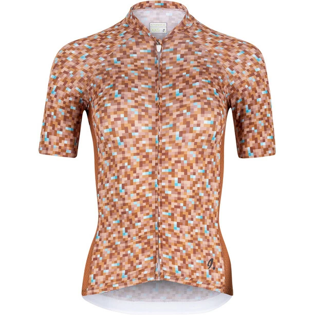 Isadore Alternative Cycling Kurzarm Trikot Damen Braun/weiß