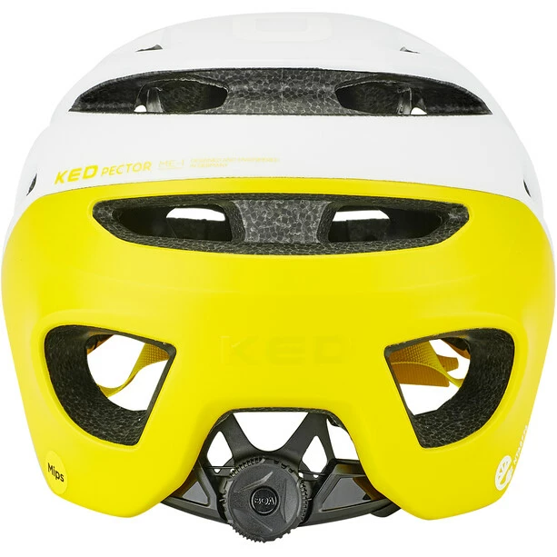 KED Pector ME-1 Helm Weiß/gelb – Bild 5
