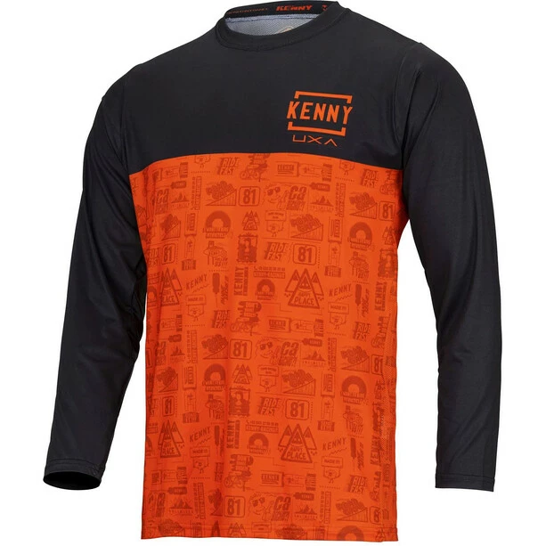 KENNY Charger Langarm Trikot Herren Schwarz/orange