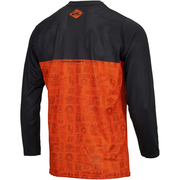 KENNY Charger Langarm Trikot Herren Schwarz/orange – Bild 2