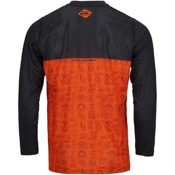 KENNY Charger Langarm Trikot Herren Schwarz/orange – Bild 6