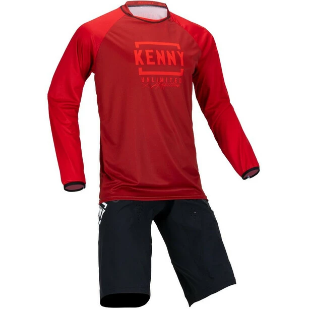 KENNY Defiant Langarm Trikot Herren Rot – Bild 3