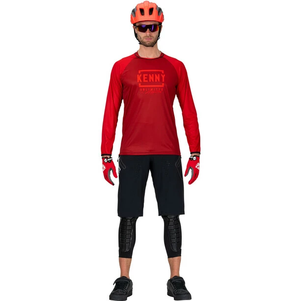 KENNY Defiant Langarm Trikot Herren Rot – Bild 4