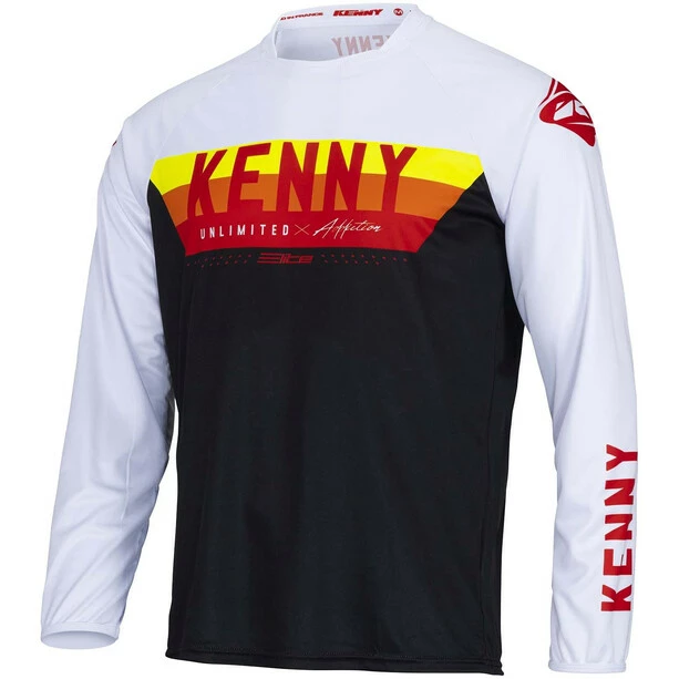 KENNY Elite Langarm Trikot Herren Schwarz/weiß