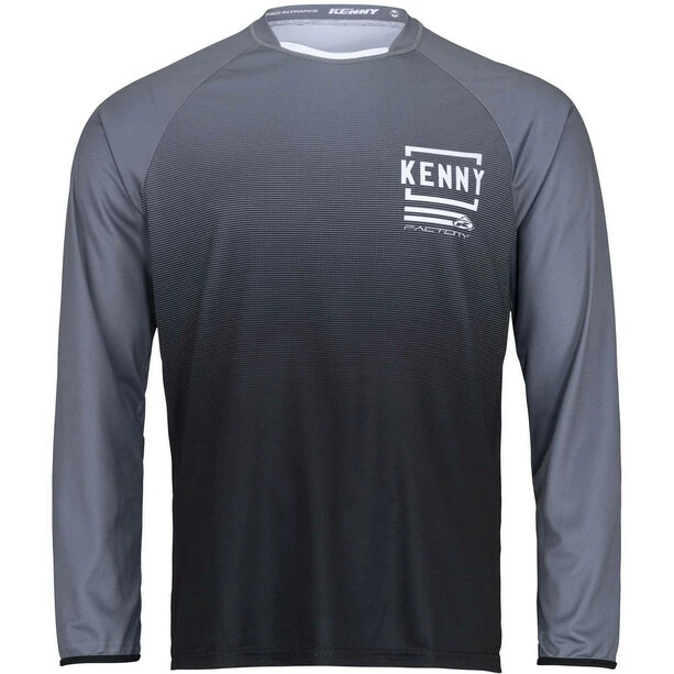 KENNY Factory Langarm Trikot Herren Grau/schwarz – Bild 5