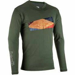 Leatt MTB Enduro 4.0 Langarmtrikot Herren Oliv
