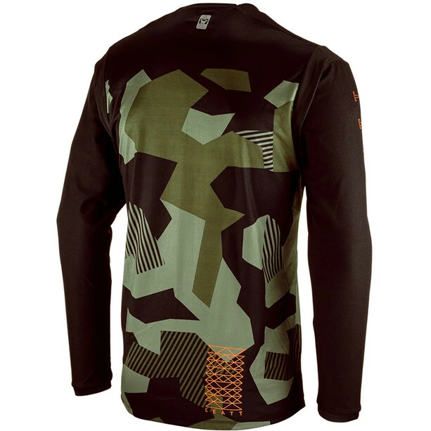 Leatt MTB Gravity 3.0 Langarmtrikot Herren Braun/oliv – Bild 2