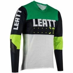 Leatt MTB Gravity 4.0 Langarmtrikot Herren Grün/grau