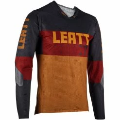 Leatt MTB Gravity 4.0 Langarmtrikot Herren Orange/rot