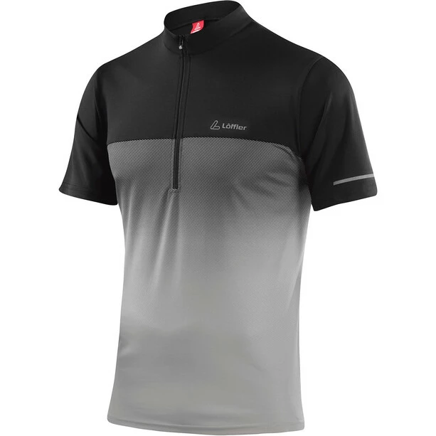 Löffler Löffler Flow Half-Zip Fahrrad Shirt Herren Silber/grau – Bild 2