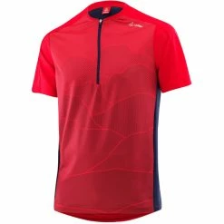Löffler Löffler Hills Half-Zip Fahrradshirt Herren Rot