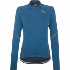 Löffler Löffler Langarm Fahrradtrikot Aus Wolle Damen Blau
