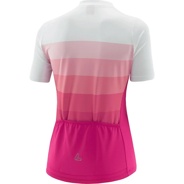 Löffler Löffler Rainbow Full-Zip Kurzarm Radtrikot Damen Pink – Bild 2
