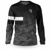 Loose Riders C/S Heritage Langarm Trikot Herren Schwarz/grau
