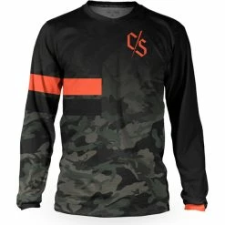 Loose Riders C/S Heritage Langarm Trikot Herren Schwarz/orange