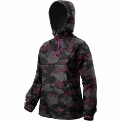 Loose Riders Windbreaker Anorak Damen Pink/grau