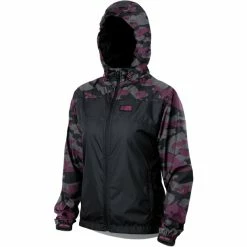 Loose Riders Windbreaker Jacke Damen Schwarz/pink