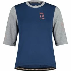 Maloja KastanieM. Kurzarm-Trikot Damen Blau