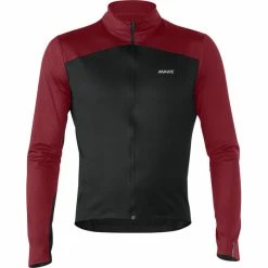 Mavic Cosmic Thermo Trikot Herren Rot/schwarz