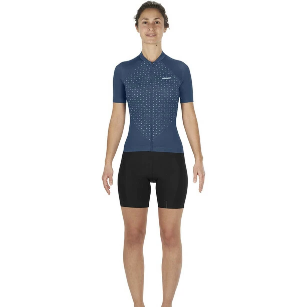 Mavic Sequence Kurzarmtrikot Damen Blau