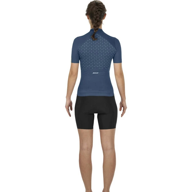 Mavic Sequence Kurzarmtrikot Damen Blau – Bild 2